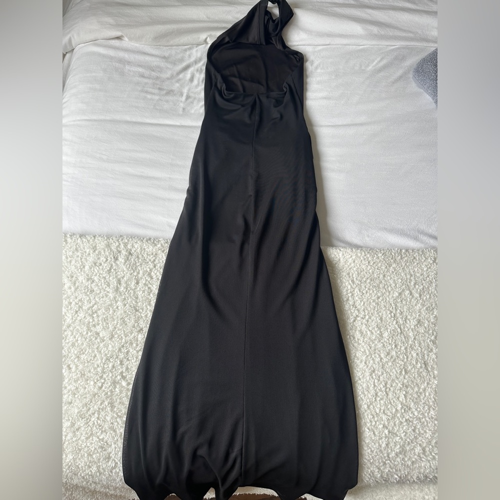 Dynamite Front Drape Mesh Maxi Dress - Picture 4 of 4